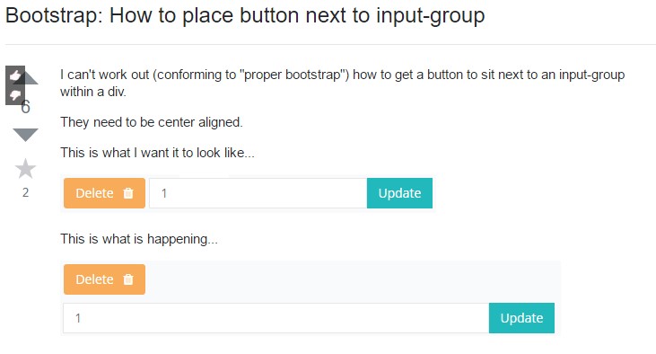  The ways to place button  unto input-group