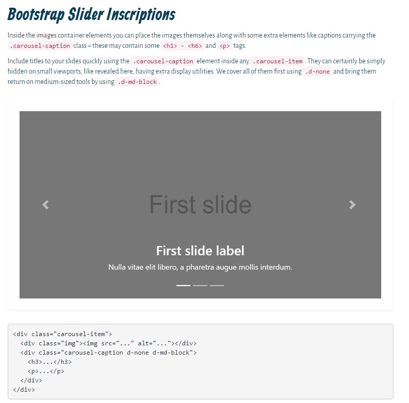  Bootstrap Carousel Slider Responsive 