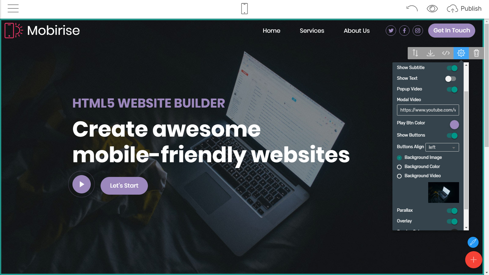 mobile site templates