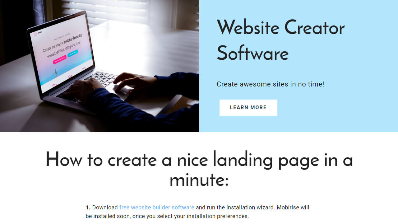 Free Website Creator Software
